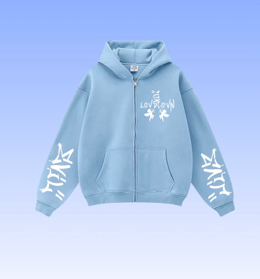 “ EVIL LOVE “ ZIP UP HOODIES