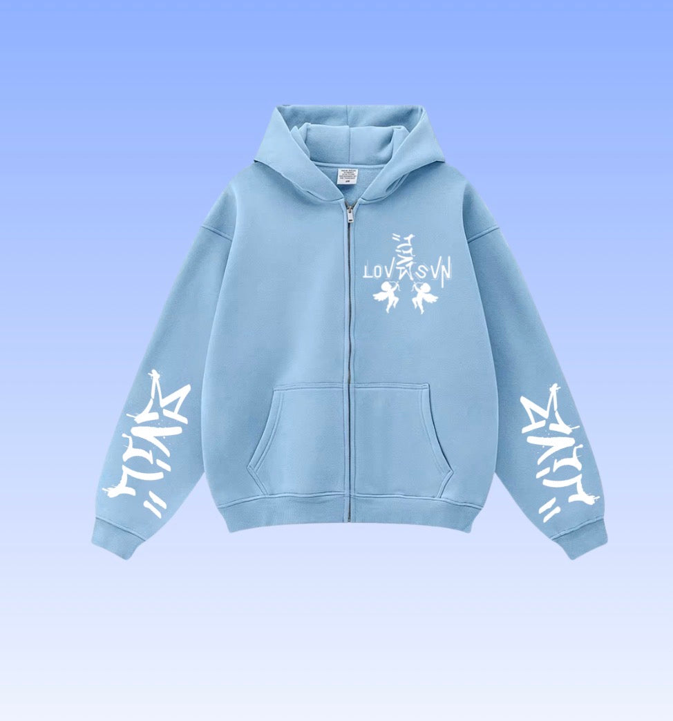 “ EVIL LOVE “ ZIP UP HOODIES