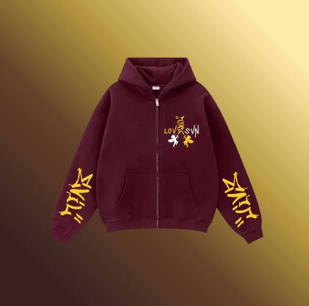 “ EVIL LOVE “ ZIP UP HOODIES